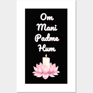 Buddhism Mantra - Om Mani Padme Hum Posters and Art